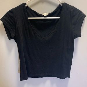 Garage black v-neck